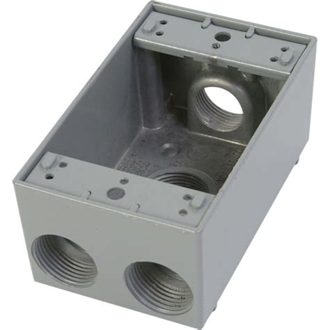 waterproof metal 3 gang box|exterior single gang electrical box.